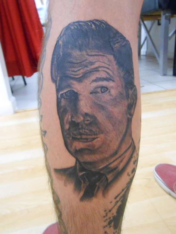 Vincent Price by MIke Benneig tattoo