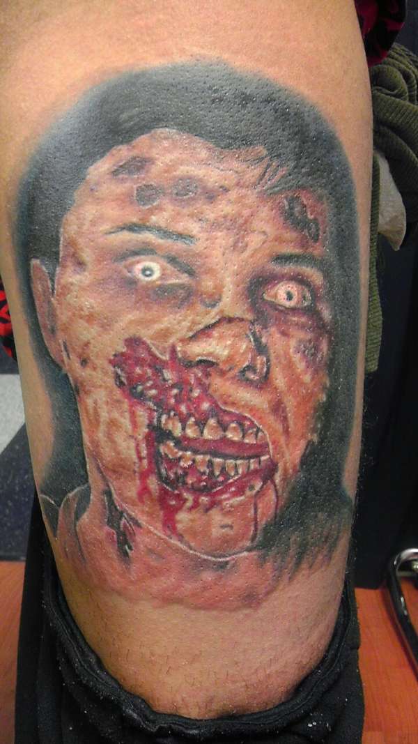 Zombie tattoo by Doctor Ink Salem NH tattoo