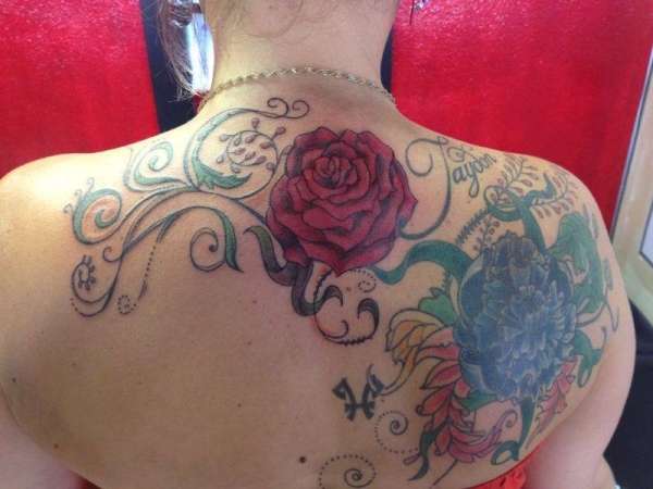 back piece getting there tattoo