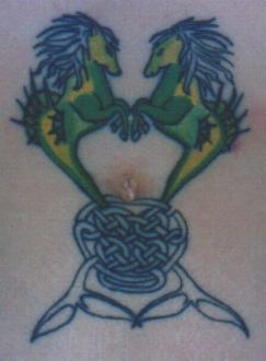 Celtic Seahorses tattoo