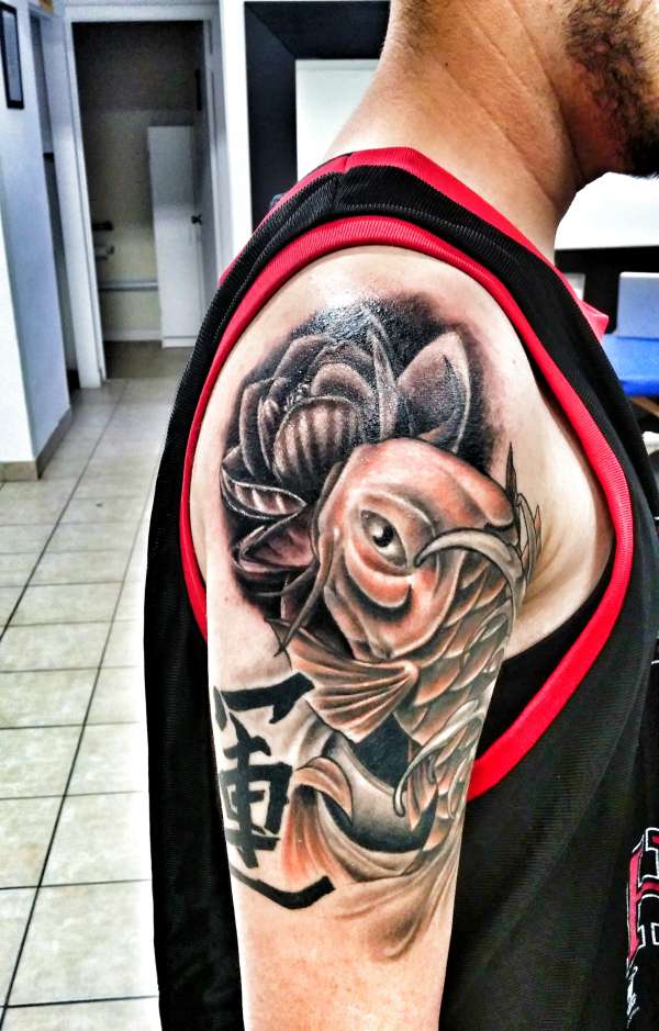 koi lotus tattoo