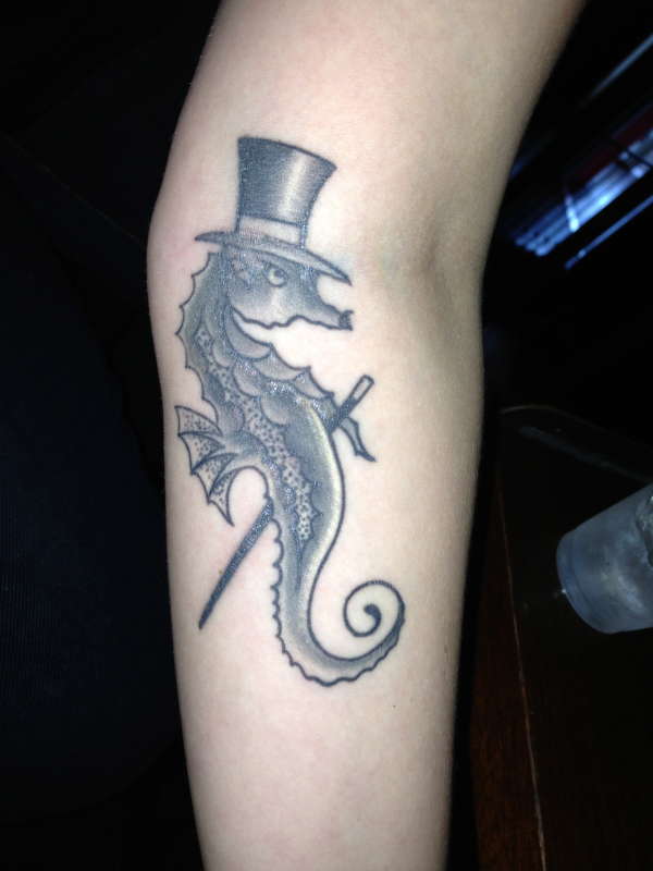 sommers seahorse tattoo