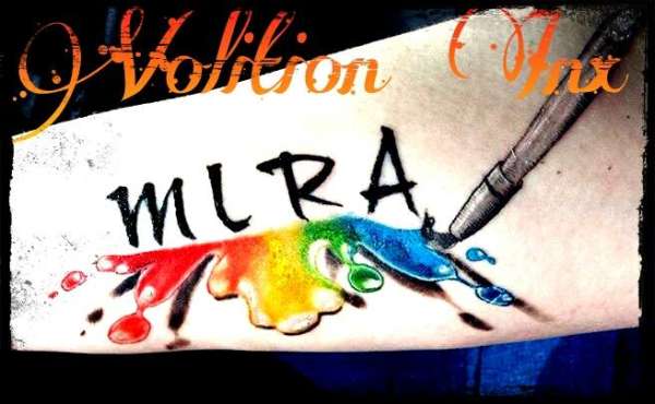 4 childrens initials tattoo