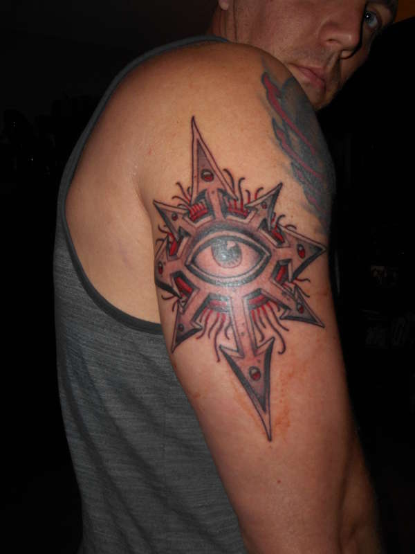 Chaos star tattoo tattoo