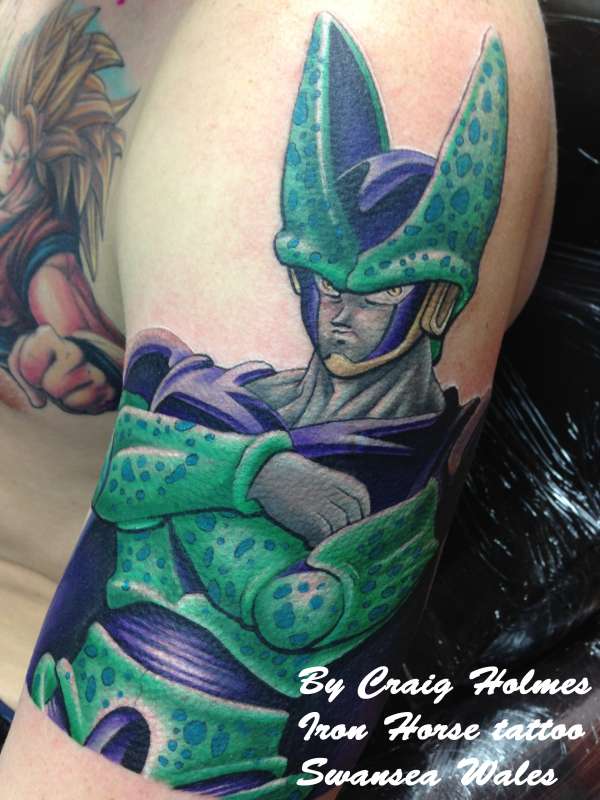 Dragonball Z sleeve tattoo by Craig Holmes tattoo