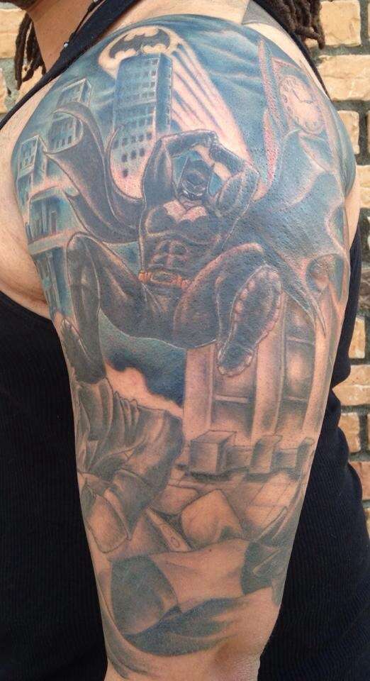 "FrEEkie"Fred's Batman Tattoo tattoo