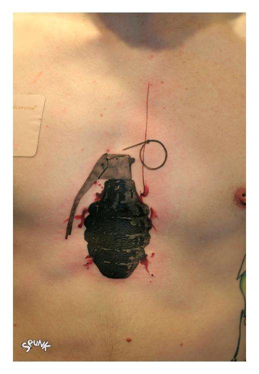 Grenade tattoo