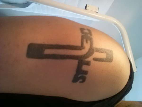 JESUS Cross tattoo