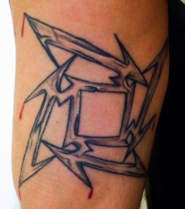 Ninja star tattoo