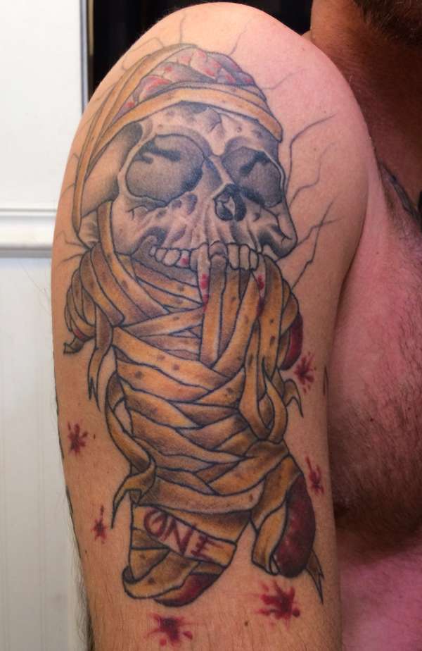 One tattoo