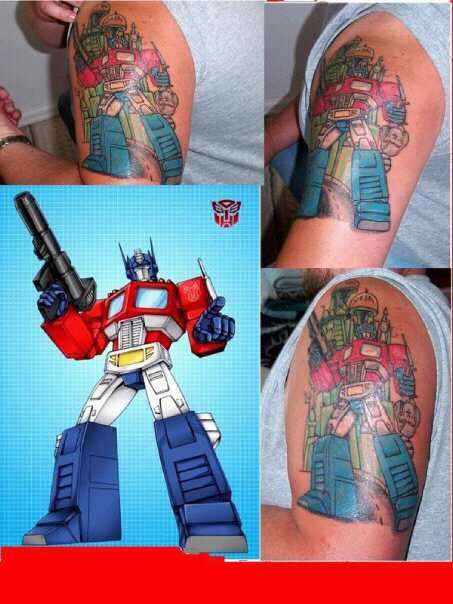 transformers optimus prime tattoo