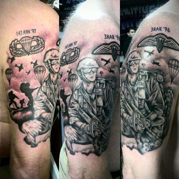 paratrooper sleeve tattoo