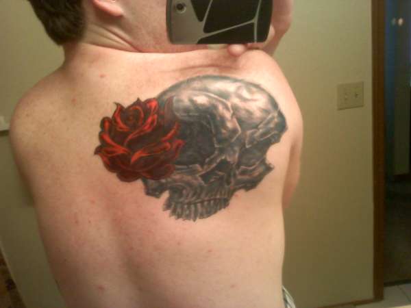 Skull Rose tattoo