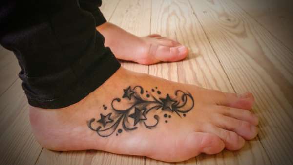 Stars on foot tattoo tattoo