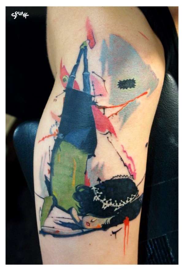 Upside Down tattoo