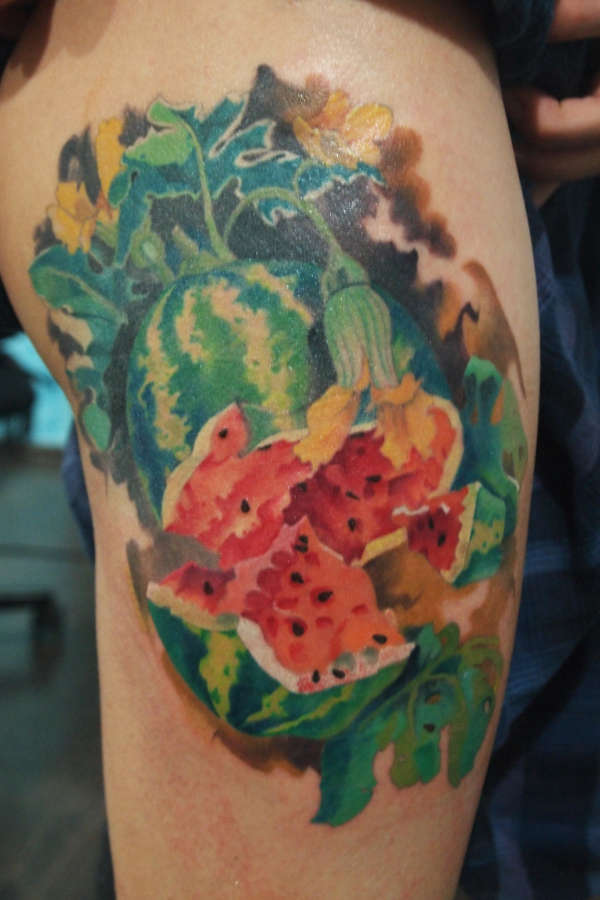 Watermelon tattoo