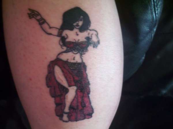 belly dancer tattoo