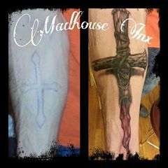 coverup cross tattoo