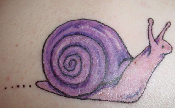 my snail tattoo