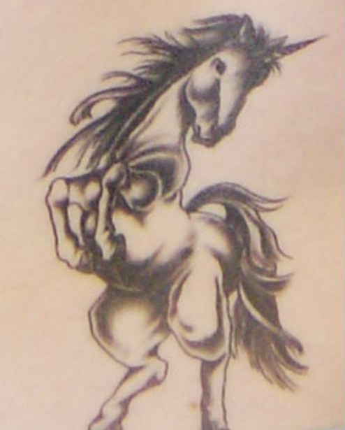 Unicorn tattoo