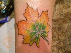 maple leaf tattoo