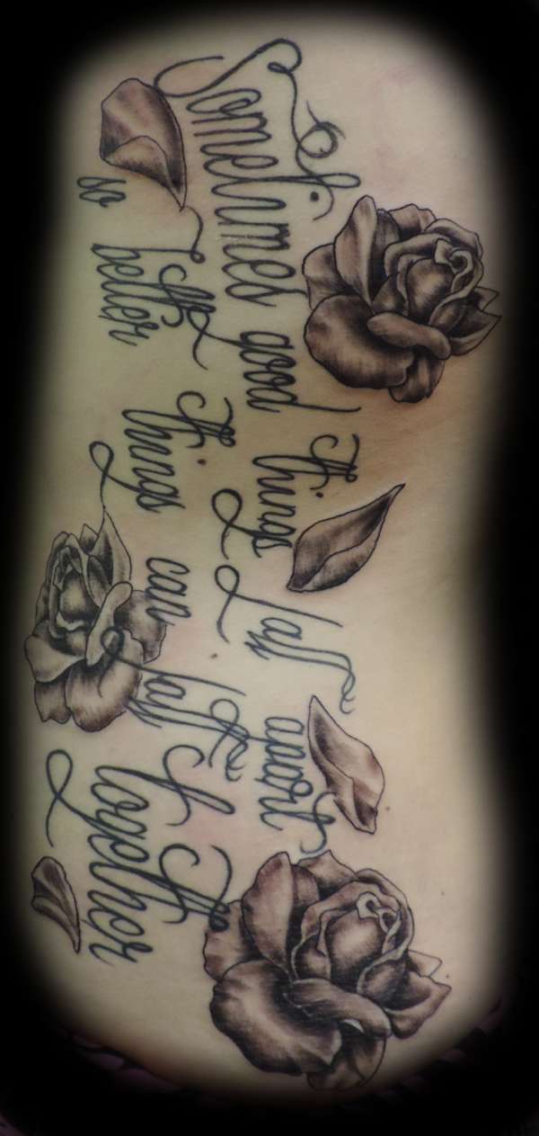rose add on tattoo