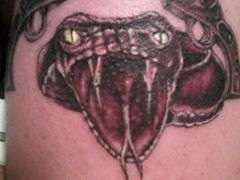 snake and guns tattoo