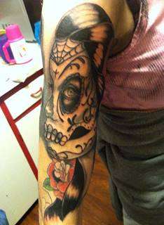 sugar skull tattoo