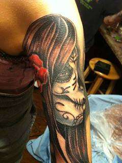 sugar skull tattoo