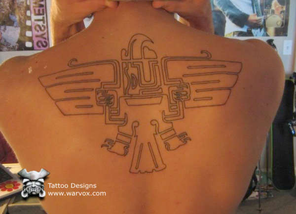 Aztec Eagle Tattoo Design by WARVOX.COM tattoo