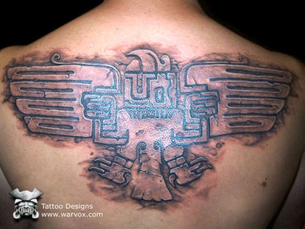 Aztec Eagle Tattoo Design by WARVOX.COM tattoo