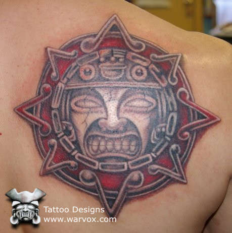 Aztec Sun Tattoo by WARVOX.COM tattoo