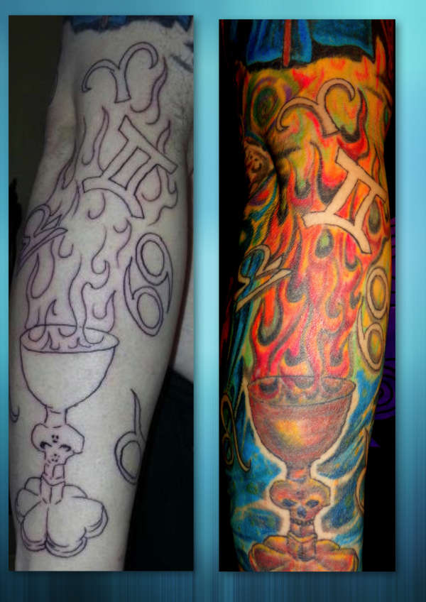 Before After Shots tattoo