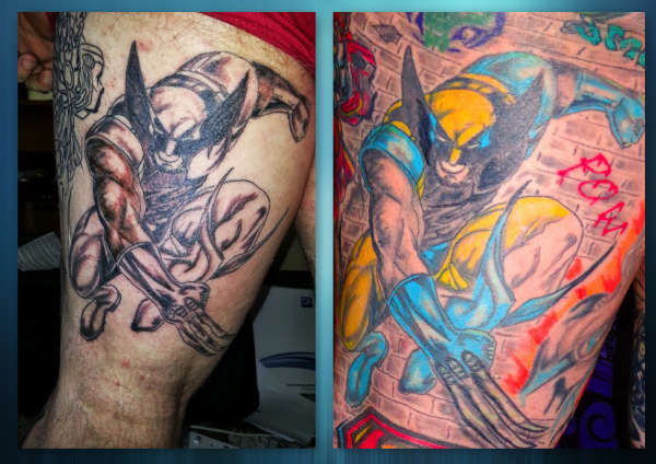 Before After Shots tattoo