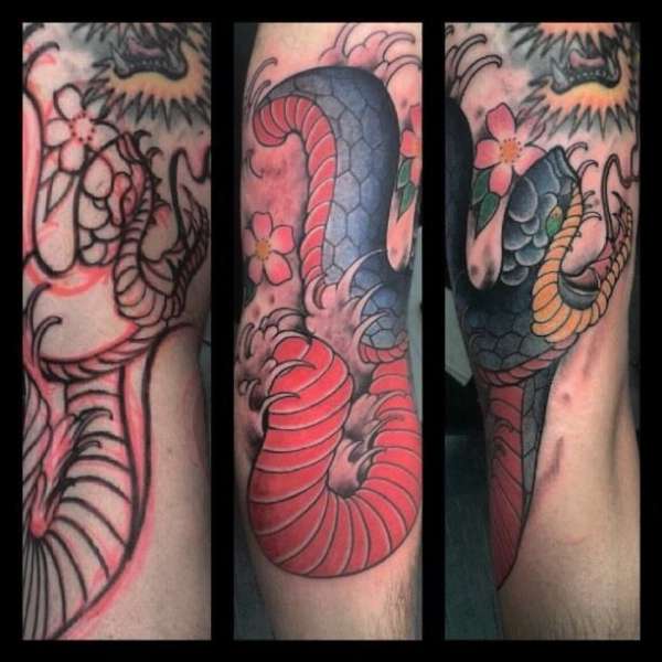 Chinese Water Serpent tattoo