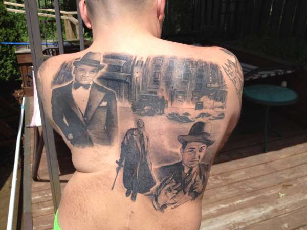 Classic movie 1930's gangsters tattoo
