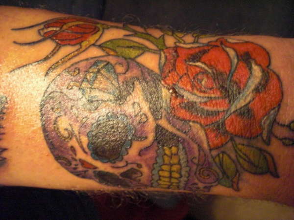 Forearm Skull tattoo