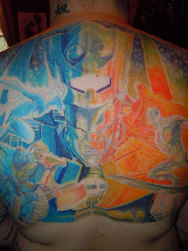 Galactus and his Heralds tattoo