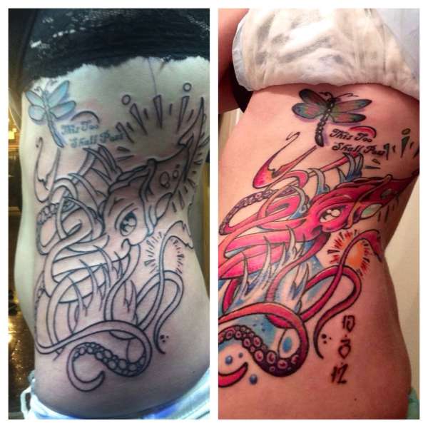 Giant squid tattoo