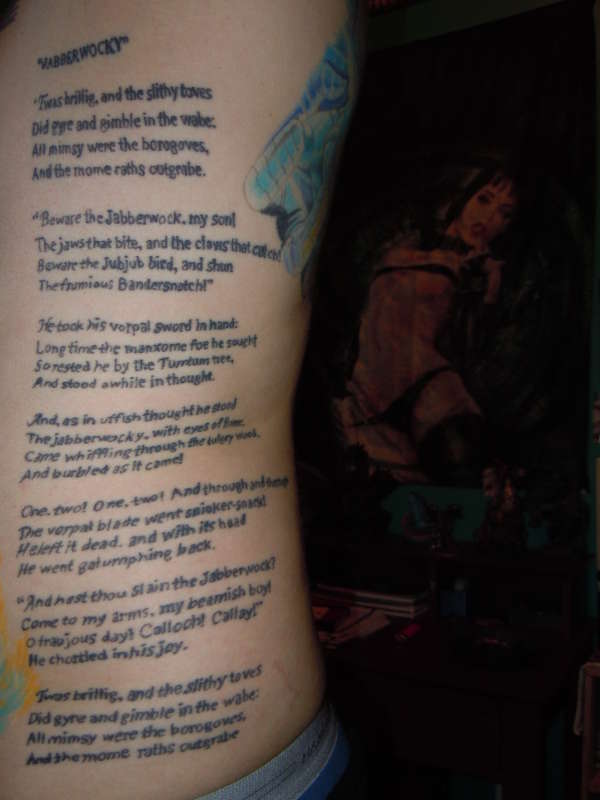 Jabberwocky tattoo
