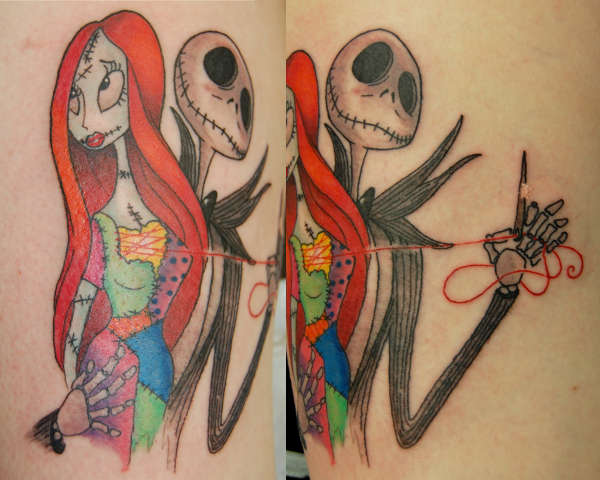 Jack and Sally tattoo