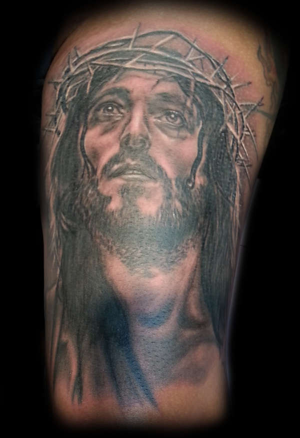 Jesus portrait tattoo tattoo