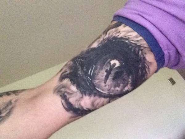 Luke Williamson's work tattoo