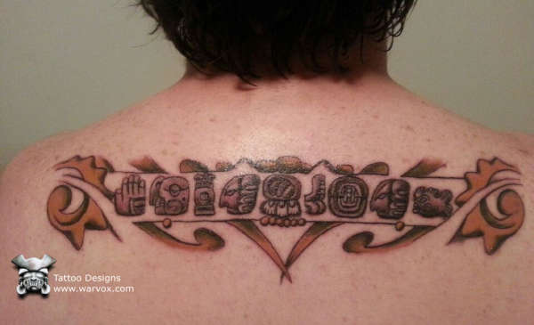 Mayan Glyphs Tattoo Design by WARVOX.COM tattoo