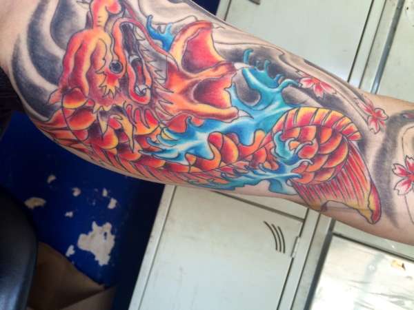 My koi dragon tattoo