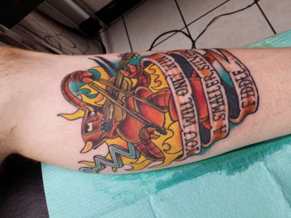 Futurama Robot Devil tattoo