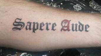 Sapere Aude tattoo