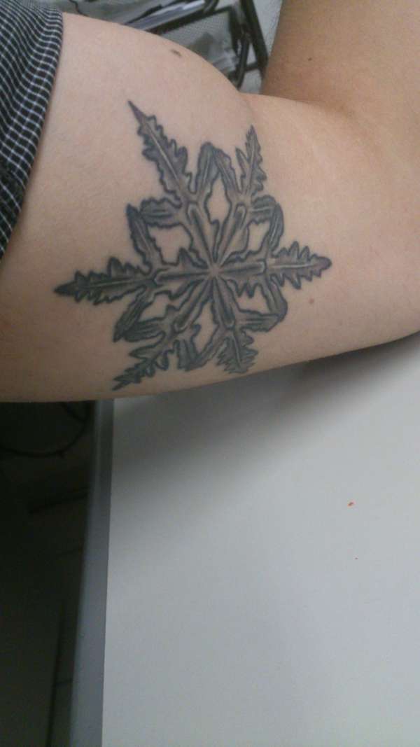 Snowflake from the pyrenean mountains xd! tattoo