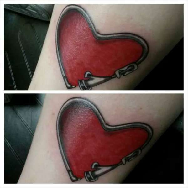 Tubie Heart (feeding tube awareness) tattoo