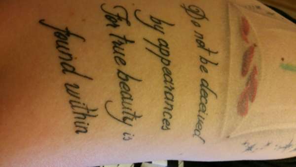 beauty and the beast quote tattoo